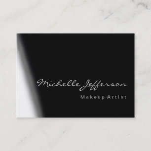 Chubby Artist Gray Black White Business Card
