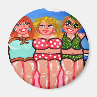 Chubby Beach Divas Friends Magnet