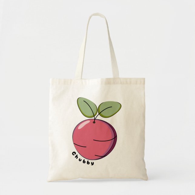 Chubby Beet Tote Bag (Front)