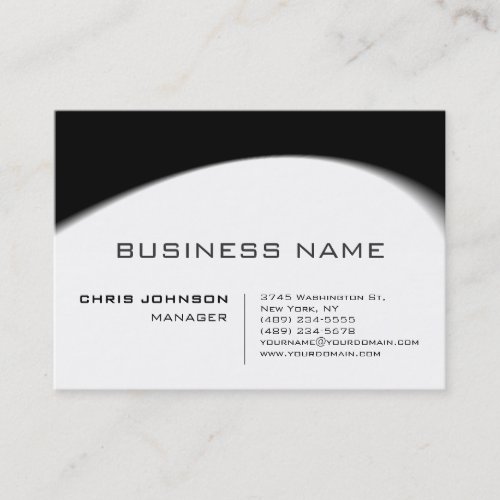 Chubby Black  White Gray Pattern Business Card