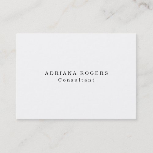 Chubby Black White Professional Minimalist Style Business Card