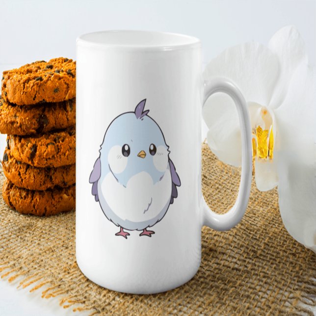 Chubby  blue Bird anime - Adorable mug bird  (Creator Uploaded)