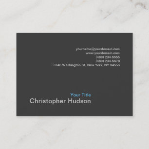 Chubby Blue Gray Photography Business Card