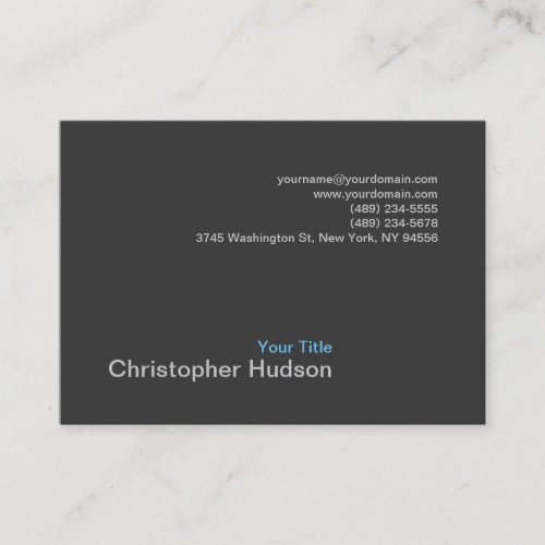 Chubby Blue Gray Photography Business Card