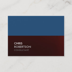 Chubby Blue Red Attractive Chic Business Card