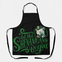 Chubby Boo Boo Gangsta Apron "Shenanigans begin"