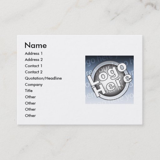 Customizable Chubby Business Card Template