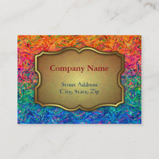Chubby Business Card Fluid Colors