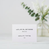 Chubby Business Card Premium Pearl (Standing Front)