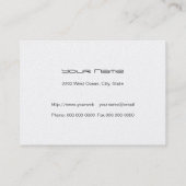Chubby Business Card Premium Pearl (Back)