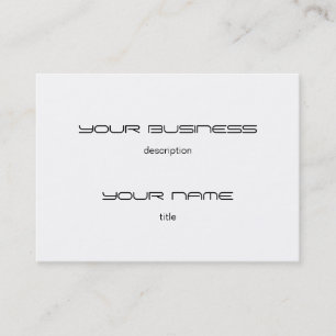 Chubby Business Card Template Premium Heavy White