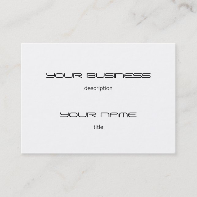 Chubby Business Card Template Premium  Heavy White (Front)