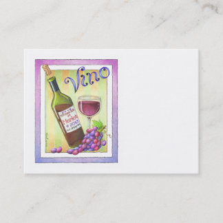 CHUBBY BUSINESS CARD, VINO! You Had Me at MERLOT! Card