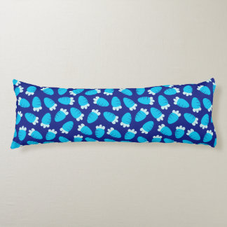 Chubby Carrots Blue Body Pillow