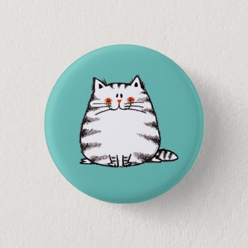 chubby cat button