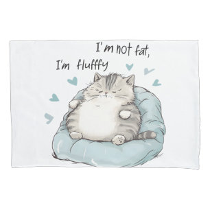 Chubby Cat Chill Vibes Pillow Case