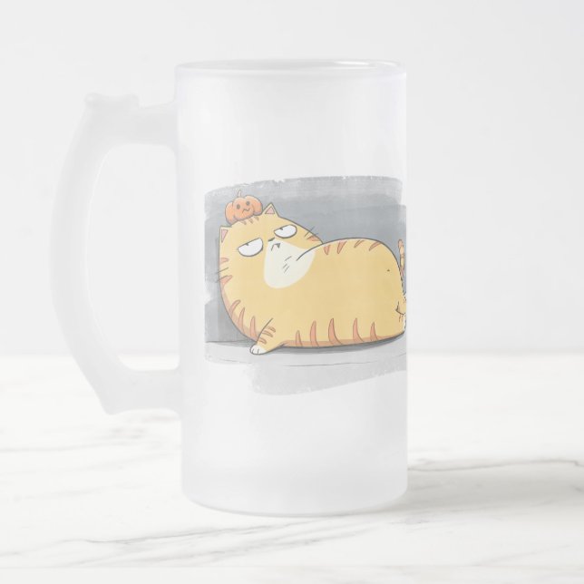 Chubby Cat Coffee Companion Mug (Left)