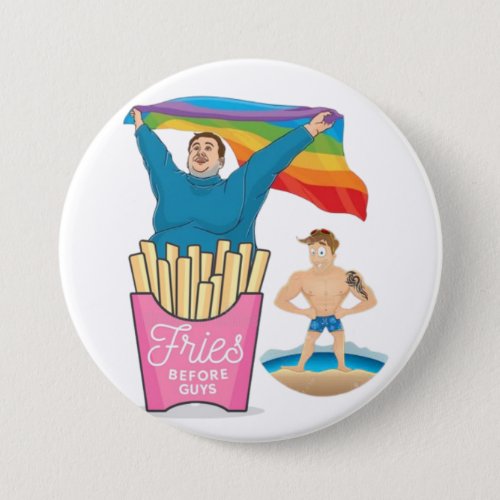 CHUBBY CHASER LGBT Gay Pride Funny Twink  Button