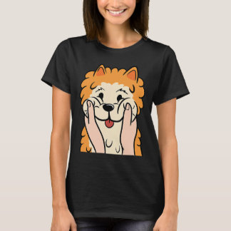 chubby cheek pomeranian dog T-Shirt