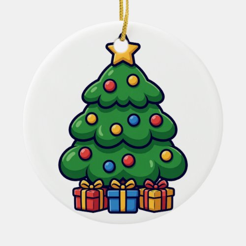 Chubby Christmas Tree Holiday Ornament