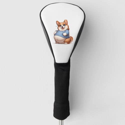 Chubby Corgi Lover T_Shirt _ Cute Dog Enthusiast Golf Head Cover