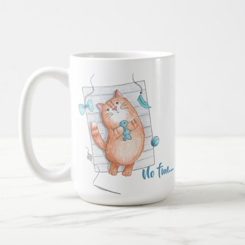 Chubby Ginger Cat  Personalized Coffee Mug