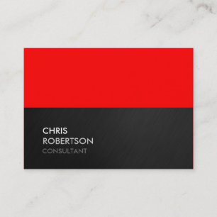 Chubby Gray Red Attractive Chic Business Card