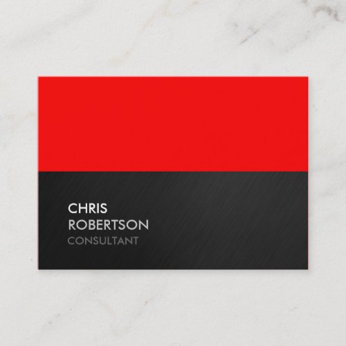 Chubby Gray Red Attractive Chic Business Card