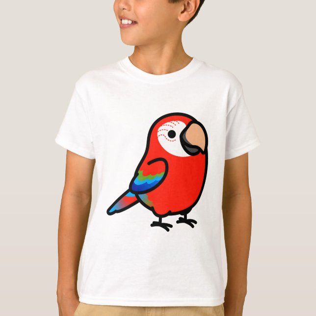 Chubby Green-winged Macaw T-Shirt (Front)