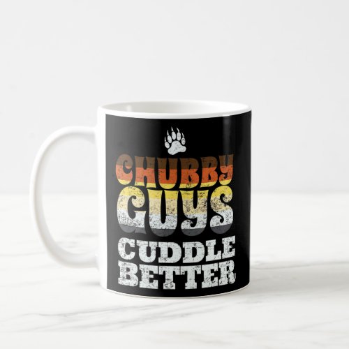 Chubby Guys Cuddle Gay Bear Lgbt Retro Subtle Prid Coffee Mug