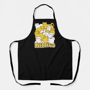 Chubby Kitties Design - Adorable Cat Art Apron