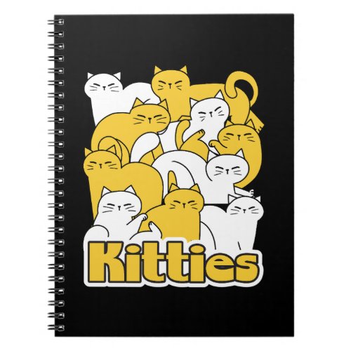 Chubby Kitties Design _ Adorable Cat Art Notebook