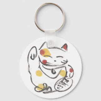 Chubby Maneki Neko Keychain