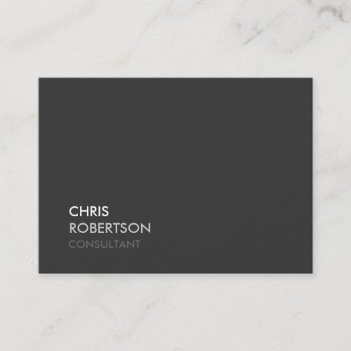 Chubby Modern Gray Attractive Business Card