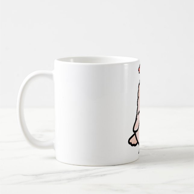 Chubby Moluccan Cockatoo Coffee Mug (Left)