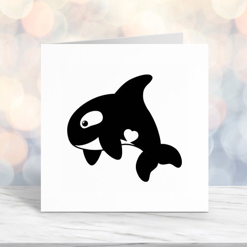 Chubby Orca Whale Self_inking Stamp