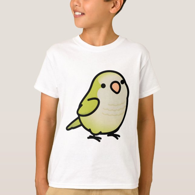 Chubby Pallid Quaker Parrot T-Shirt (Front)