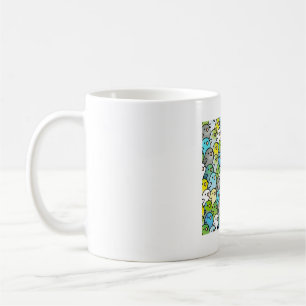 Chubby Parrotlet Pattern Coffee Mug