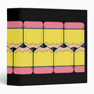 chubby pencils notebook 3 ring binder