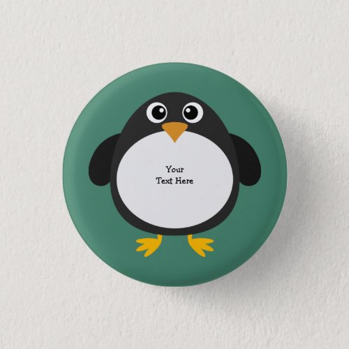 Chubby Penguin customizable Button