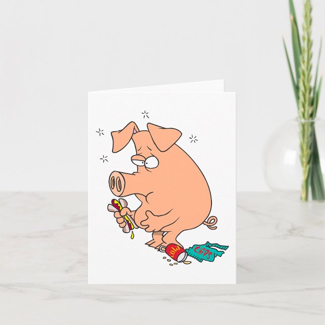 Chubby Pig Snack Lover Card (Creator Uploaded)