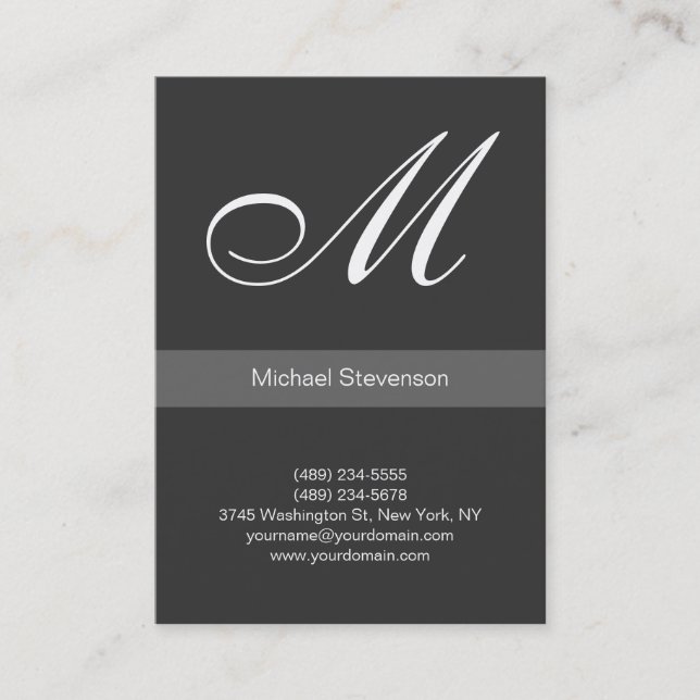 Chubby professional customizable business card (Front)