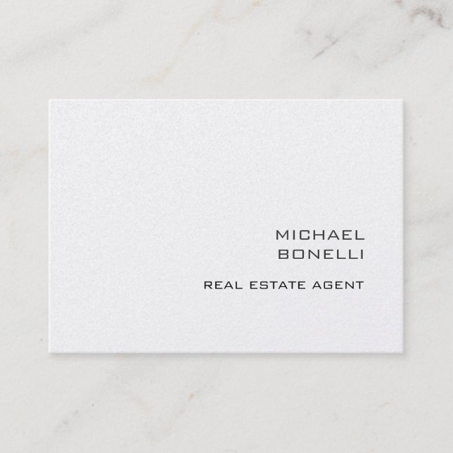 Chubby Real Estate Agent Business Card (Front)