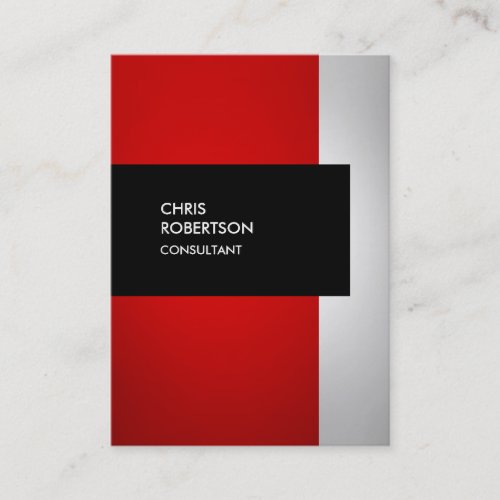 Chubby Red Gray Black Creative Business Card