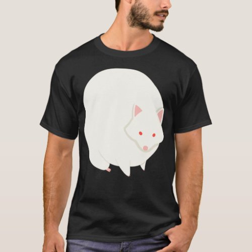 Chubby Round Albino Raccoon T_Shirt