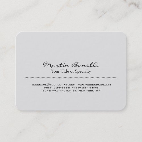 Chubby Rounded Corner Professional Business Card
