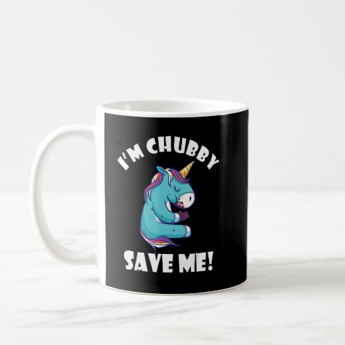 Chubby Save Me Animal Rights Rhinoceros Unicorn Rh Coffee Mug