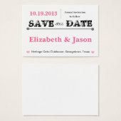 Chubby Save the Date Cards (Front & Back)