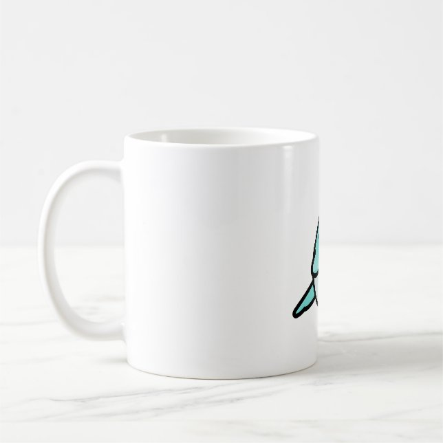 Chubby Seafoam Quaker Coffee Mug (Left)