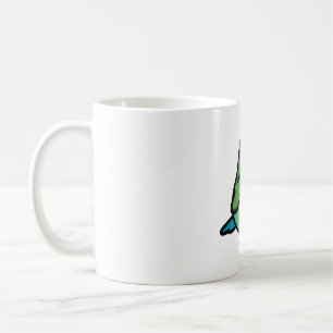 Chubby Seagreen Peach-faced Lovebird Coffee Mug